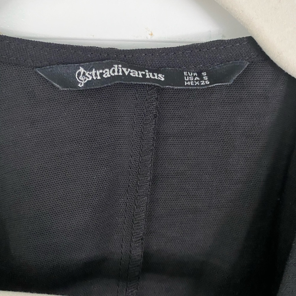 Stradivarius black crossover top